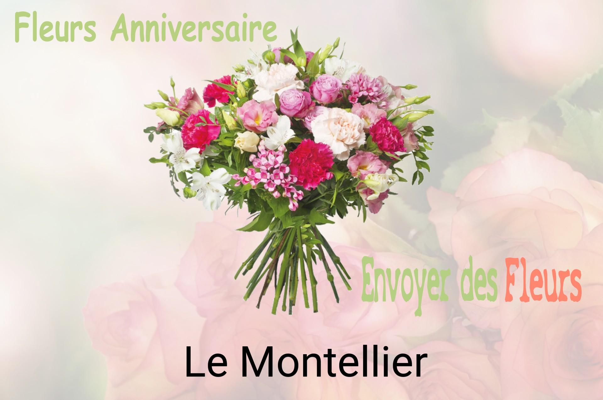 Bouquet de fleurs d’anniversaire livré à Le Montellier